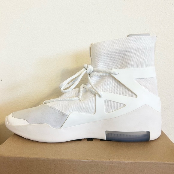 SOLD ❌ Nike Air Fear of God 1 Sail size 14 AR4237-100 2019 PRE-OWNED - Picture 4 of 10